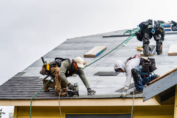 Professional Roof Installation technician working in Madison, NH